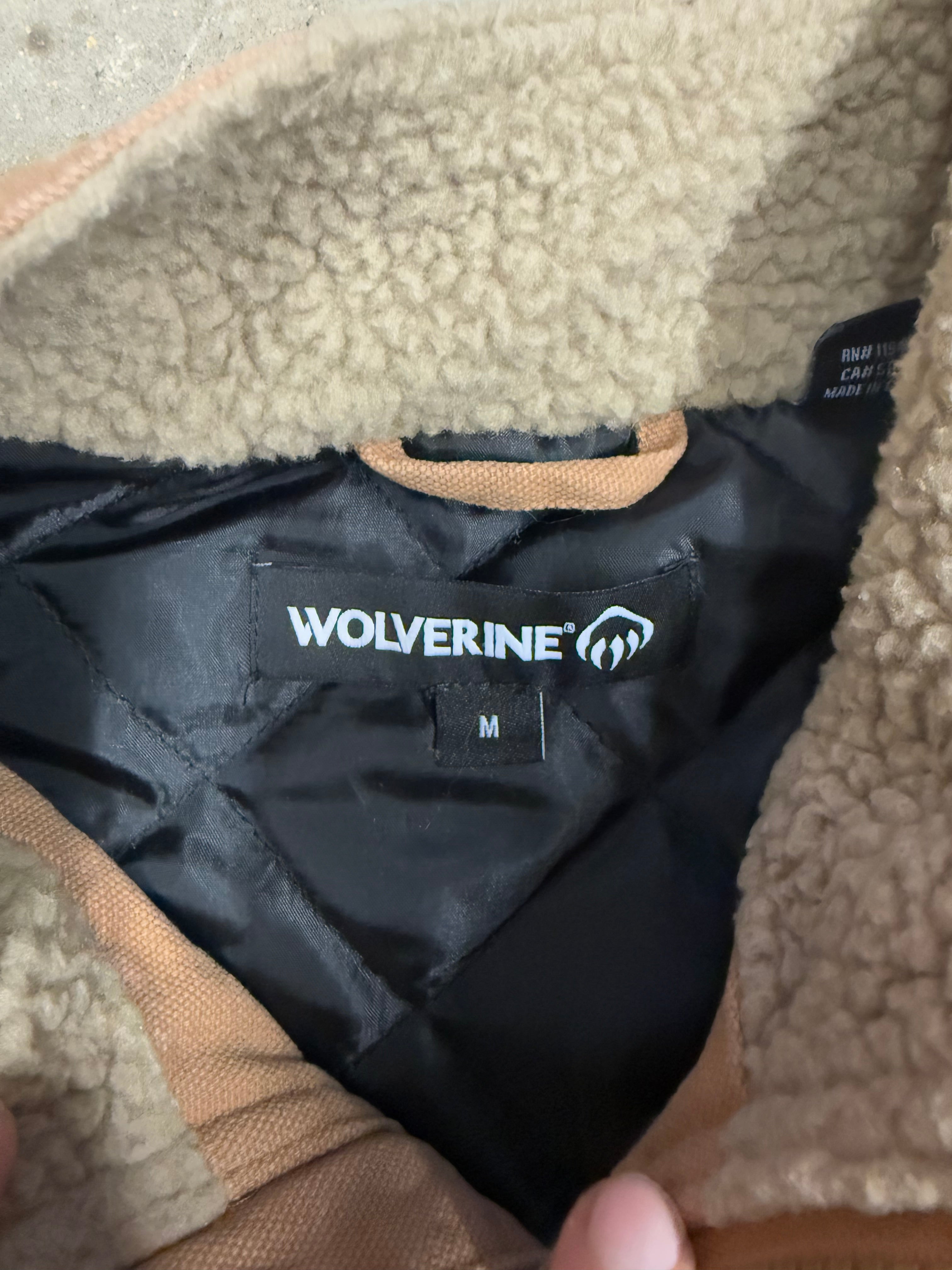 WOLVERINE Men's Tan Sherpa Lined Work Vest Size Medium